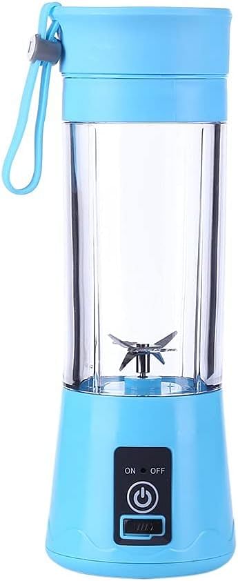 Mini Portable Rechargeable Blender Practical 6 Blades (Blue)