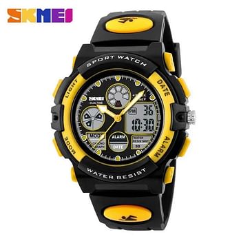 SKMEI  Fashion Girls Boys LED Backlight Alarm Dual Display Waterproof Digital Watch for Kids 1163