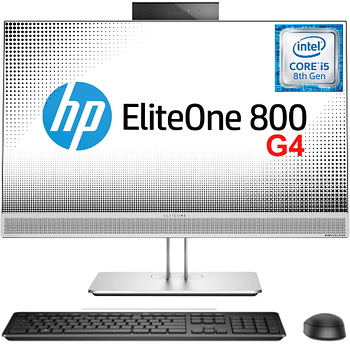 جهاز HP EliteOne    الكل في واحد 24800 G4 Intel Core i5 8th Gen ، 8GB DDR4 ، 1000 جيجا بايت HDD ، ماوس لوحة مفاتيح سلكي ، Windows 10 Pro