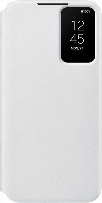 Samsung Official S22+ Smart Clear View Cover White