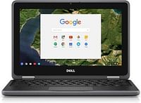 Dell Chromebook 11 3189 2in1 Convertible Laptop with 11.6 inch Touchscreen Display, Intel Celeron Processor, 4GB RAM, 16GB eMMC, Intel HD Graphics, Chrome OS-Black.