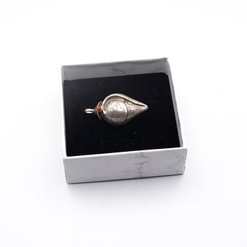 Antique 925 Sterling Silver Shell Conch Pendant 3D for Beach Sea Ocean Pendant 6.6 Grams