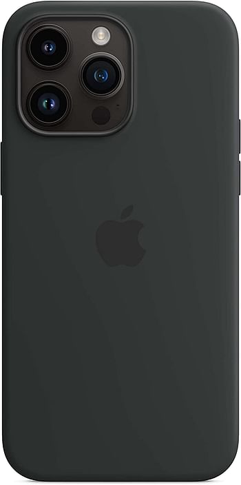 جراب سيليكون عالي الجودة لهاتف iPhone 14 Pro Max مع MagSafe - أسود