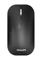 فيليبس M504 ماوس لاسلكي للكمبيوتر المحمول أو الكمبيوتر الشخصي أو المكتب، أسود