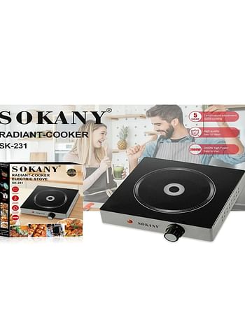 Sokany Radiant Smart Cooking Safe And Reliable  High Quality Electric Stove (SK-231)