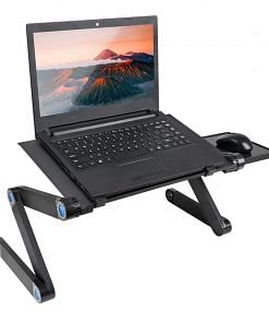 T8 Laptop Stand Portable T8 Multifunctional Laptop Stand Table Foldable T8 Multifunctional Folding Laptop Table - Black