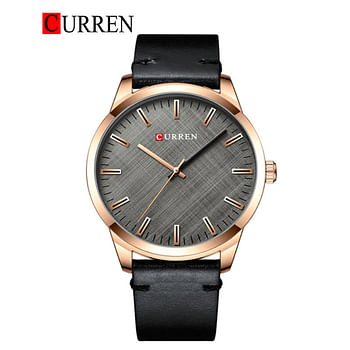 CURREN 8386  Original Brand Leather  Straps Wrist Watch For Men