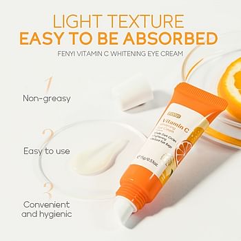 Vitamin C Brightening Eye Cream, Smoothing Fine Lines, Lightening Dark Circles, Brightening Skin Cream - 15g