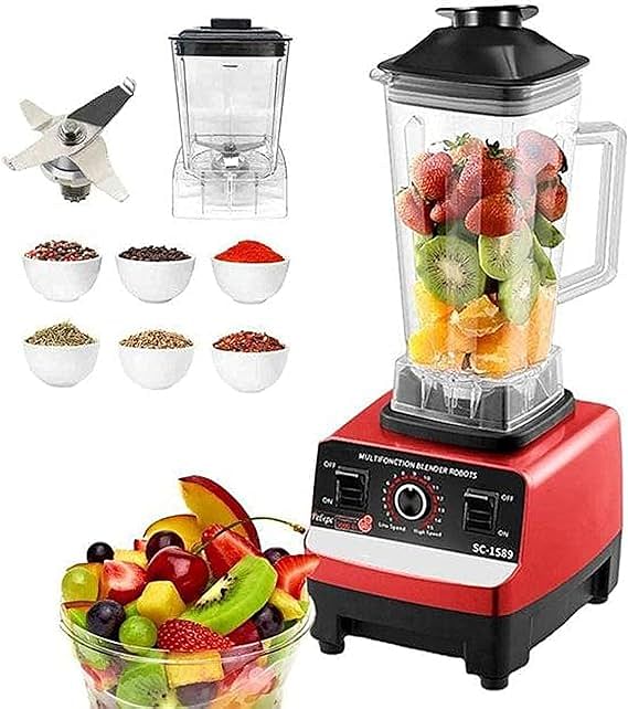 2 in 1 Sliver crest Ultra heavy Duty Blender Machine 2 in 1 , SC-1589 Silver Crest Powerful blender and grinder 2.5 Large Capacity