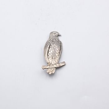 Exquisite 925 Silver Eagle Design Pair of Brooch