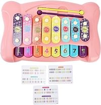UV 8 Note Xylophone Toy Musical Instrument  (Pink)