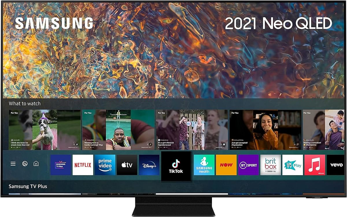 تلفزيون سامسونج الذكي 65 بوصة QN95A Neo QLED 4K (2021) - تلفزيون ذكي 4K UHD مع Alexa مدمج