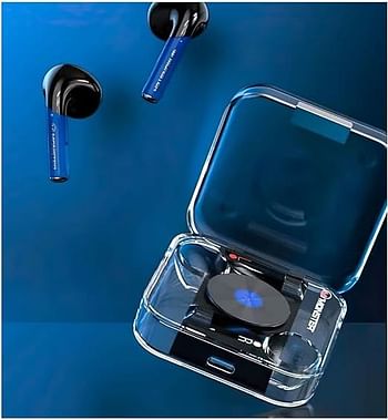 Monster XKT01 Wireless In-Ear Headphones Dual Modes For Music And Gaming -Black , Blue