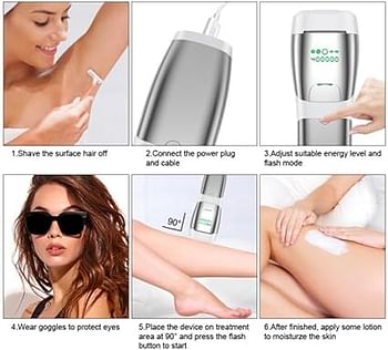 IPL Hair Removal T021K A Laser Epilator Permanent Hair Removal Machine with Skin Color Auto Recognition Electric Depilador