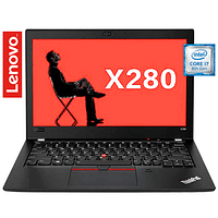 Lenovo ThinkPad X280 Laptop | Core i7-8th Gen | 16GB RAM | 256GB SSD | 12.5-Inch HD Screen | Intel UHD Graphics | English / Arabic Keyboard, Windows 10 Pro, Black