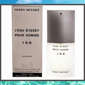 Issey Miyake L'eau D'issey Igo Pour Homme Edt 80ml+ Edt Cap To Go 20ml (M) - Tester