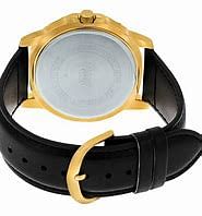 CASIO Men's Leather Analog Watch MTP-VD300GL-1EUDF