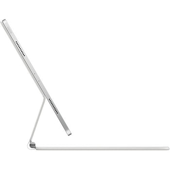 ابل ماجيك لوحة مفاتيح لجهاز iPad Pro مقاس 12.9 بوصة (الجيل السادس) مزودة باللغة الإنجليزية الأمريكية (MJQL3LL / A الجيل السادس) أبيض