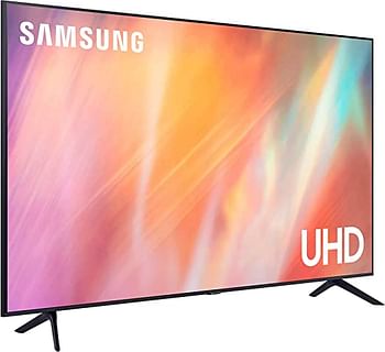 Samsung تلفزيون ذكي مسطح بدقة فائقة الوضوح 4K مقاس 50 بوصة من سامسونج UA50AU7000UXZN / UA50AU7000UXEG Titan Grey