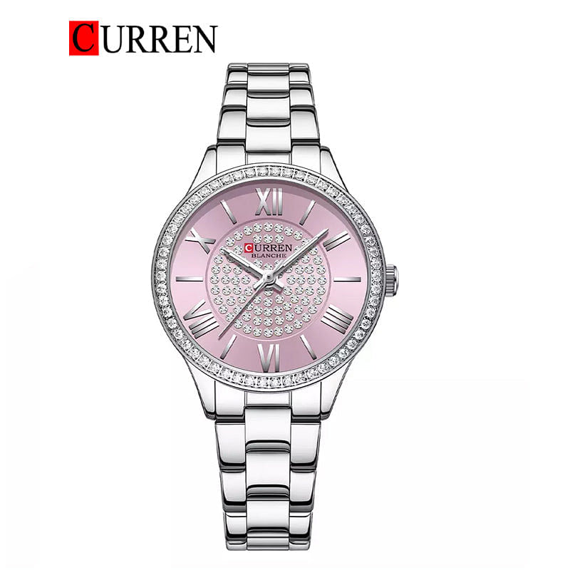 CURREN 9084 Original Brand Stainless Steel Band Wrist Watch For  Women With  Box .