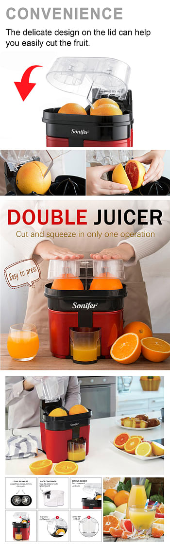 Sonifer 90W Double Citrus Juicer SF-5521