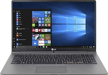 LG Gram 15Z970-A.AAS7U1 15.6 Inch Ultra-Lightweight Touchscreen Laptop - Intel Core i7-7500U - 2.7GHz/3.5GHz Processor- 16GB RAM - 512GB NVMe SSD, 1920*1080 IPS Touch Display - Intel UHD Graphics 620 - Backlit Keyboard - windows 11 home - Dark silver