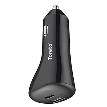 Dual USB Car Charger With USB  Cable Toreto-428