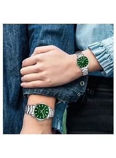 Curren 9090 Fashion Lovers Couple Handwatch غير القابل للصدأ حزام حركة كوارتز اليابانية ساعات تعيين مقاوم للماء