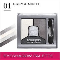 Bourjois Quad Smokey Stories Eye Shadow Pallete 01 GREY & NIGHT