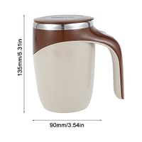 Electric Coffee Cup Automatic Stirring Cup Stainless Steel Travel Mug Chocolate Coffee Automatic Magnetic Stirring Coffee Cup Coffee Travel Mug Magnetic Mug Mixer Abs Self-tuning mugs -Color : Coffee