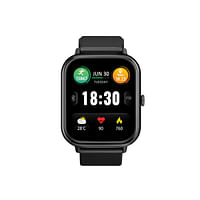 Promate Bluetooth Smart Watch, 1.8” TFT Display Health Management Watch, Long Battery Life, 123 Sports Modes, 100 Watch Faces and IP67 Water Resistance for Smartphones and Tablets, XWatch-C18 - Black