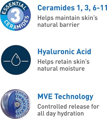 CeraVe PM Facial Moisturizing Lotion Ultra Lightweight, 3 Oz., 3 Fl Oz  89 ml (Pack Of 1) Moisturizes throughout the night