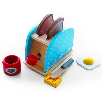 Toaster Wooden-Blue