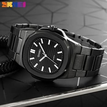 SKMEI Men Fashion Watch Stainless Steel Quartz Watch Waterproof Business Watch For Men 1794