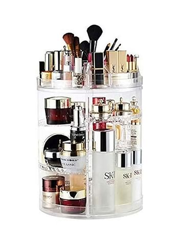 360 Degree Rotating Makeup Organizer Clear