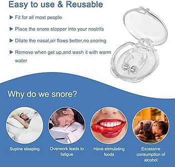 Snore Free Nose Clip Unisex Magnetic device Magnetic Anti Snore Unisex Stopper - Pack of 3