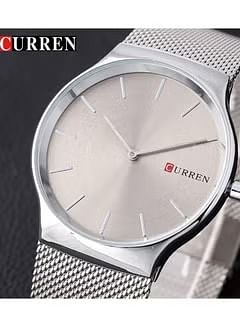 CURREN Men's Water Resistant Analog Watch 8256 Silver