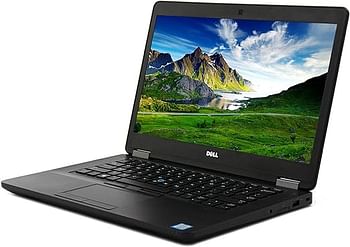 Dell Fast Latitude E5470 HD Business Laptop Notebook PC Intel Core i5-6300U 14 Inches 512GB - 8GB RAM Solid State SSD HDMI Camera Wi-Fi SC Card Reader Win 10 Professional Keyboard English/Arabic - Black