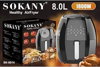 Digital Air Fryer 8L, Oil Free Healthy Air Frying Pan, with Digital Touch, 1800 Watt/SK-8014