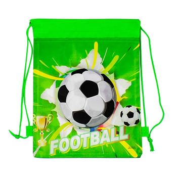 Drawstring Character Bags Pack of 10 Football