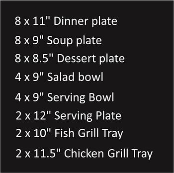 Danny home Kitchen Dining Opalware Glass Dining plate, Dessert plate, Desser plate, Soup plate, Salad bowl, Serving plate MIcrowave safe, Dishwasher safe,BPA-free (38)