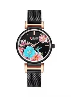 CURREN Women's Stainless Steel Analog Watch 9053 - 30 mm - Black