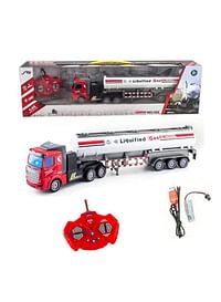 We Happy RC Liquified Gas Transport Truck Toy For Vehicle Lovers Rechargeable & Perfect Gift Large Size/Multicolor