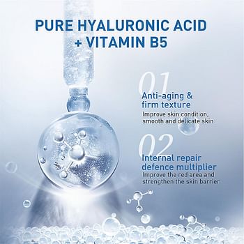 Pure Hyaluronic Acid with Vitamin B5 Serum for Firming the Face, Tightens, Hydrates, Moisturizes and Brighten the Skin - 30 ml