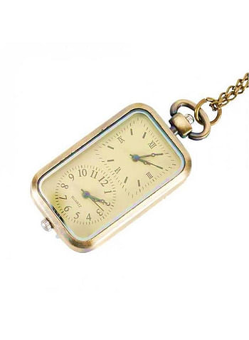 Yash Double Time Display Quartz Pocket Watch