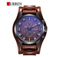 CURREN 8225 Men's Watches Fashion Luxury Brand Military Quartz Sports Men's Watch Casual Leather Wristwatches Male Clock Brown/Black