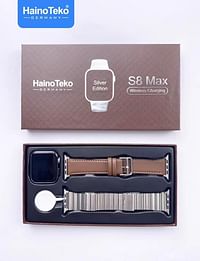 Hainoteko S8 Max Silver Edition With Stainless and Leather Strap