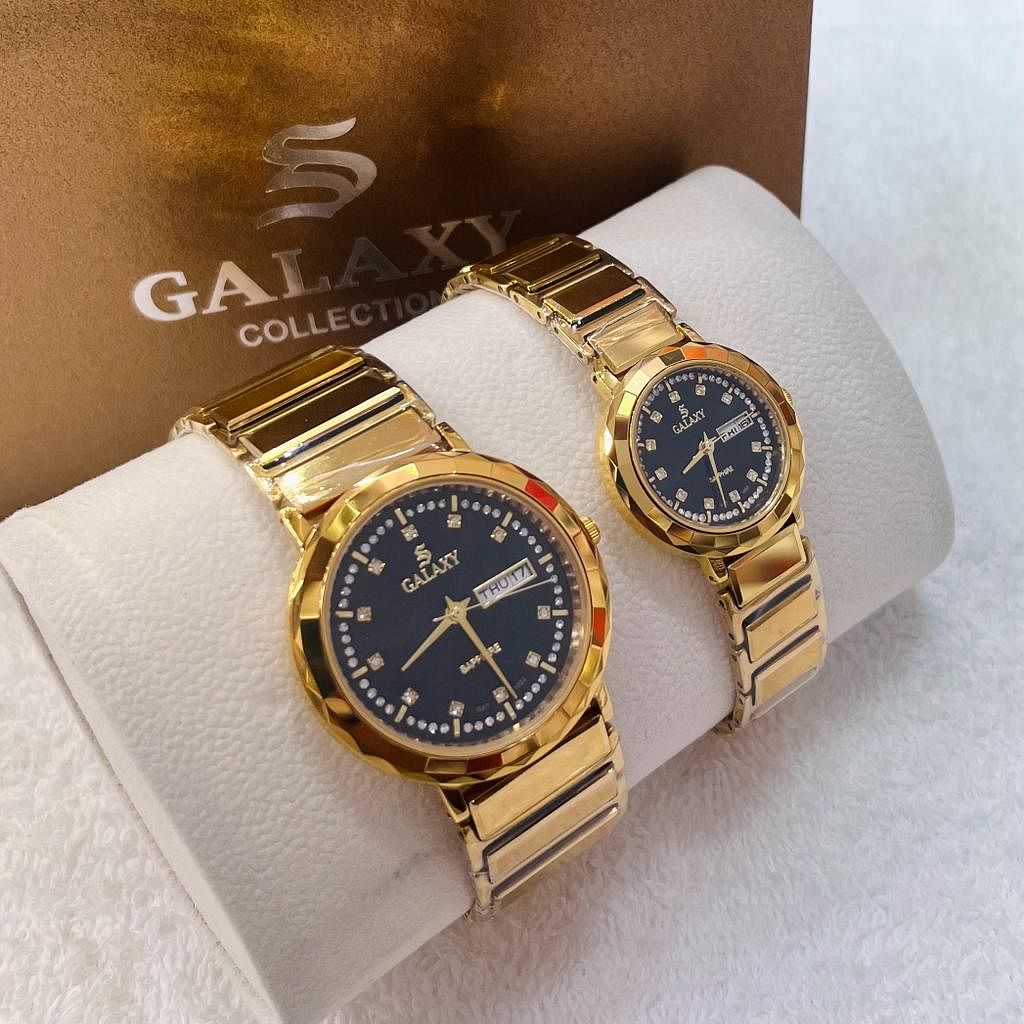 Galaxy Classic Ceramic Strap Free Box gold