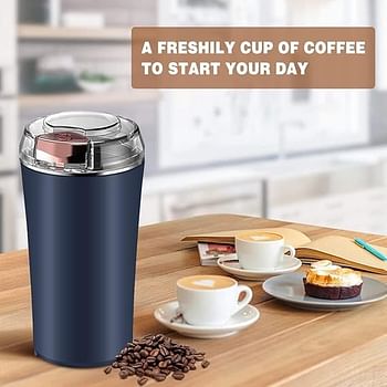 304 Stainless Steel Household Grinder Electric Pepper Grinder Multi-Function Grinder Low Noise Design Compact Size