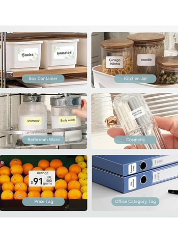 NIIMBOT B1 Label Maker Machine, Bluetooth Label Printer Thermal Label Sticker Printing Size 20-50mm, PORTABLE & SMALLER, 1500 mAh Lithium Battery, Compatible With iOS & Android For Retail, Office, Supermarket